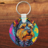 Australische Terriër hond Sleutelhanger (Voorkant)
