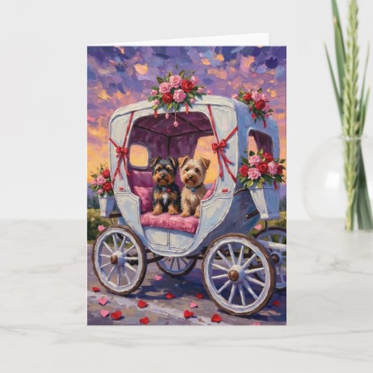 Australische Terrier-hond Valentijnsdag Kaart (Voorkant)