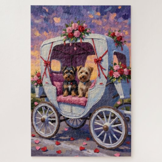 Australische Terrier-hond Valentijnsdag Legpuzzel (Verticaal)