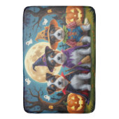 Australische Terrier Honden Pompoen Halloween Grap Badmat (Voorkant Verticaal)