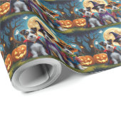 Australische Terrier Honden Pompoen Halloween Grap Cadeaupapier (Rol Hoek)