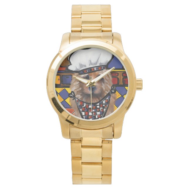 Australische Terrier Horloge (Voorkant)