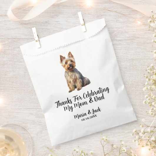 Australische Terrier Huisdier Cocktail Bruiloft Bedankzakje (Geknipt)