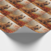 Australische Terriër in de herfst laat Herfst insp Cadeaupapier (Hoek)