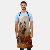 Australische Terriër in de herfst laat Herfst insp Schort (Gedragen)