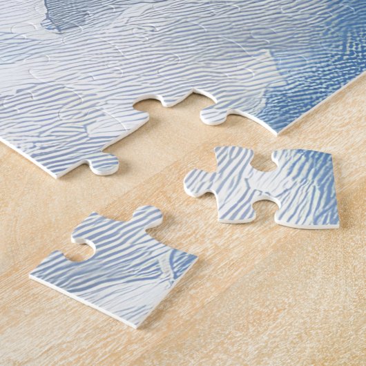 Australische Terriër in Sledge Laat het Sneeuw Ker Legpuzzel (Zijkant)