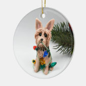 Australische Terrier Keramisch Ornament (Links)