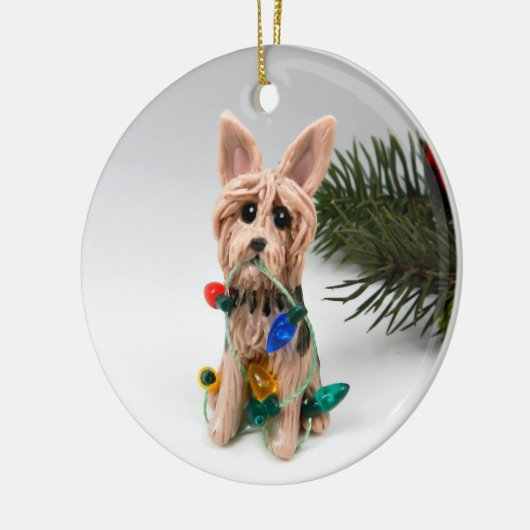 Australische Terrier Keramisch Ornament (Links)