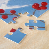 Australische Terriër Kerstfeest Sneeuwscène Legpuzzel (Zijkant)