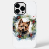 Australische Terriër Kerstkrans Feestelijke Pup Case-Mate iPhone Case (Achterkant)