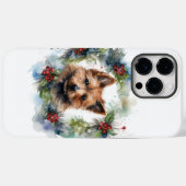 Australische Terriër Kerstkrans Feestelijke Pup Case-Mate iPhone Case (Achterkant (horizontaal))