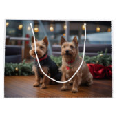 Australische Terrier Kerstmis Cruise: Pawsome Groot Cadeauzakje (Achterkant)