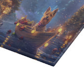 Australische Terrier Kerstmis Feestelijke Reis Snijplank (Hoek)