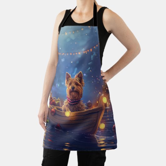 Australische Terriër Kerstvakantie Schort (Insitu)