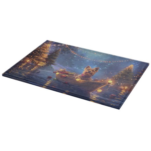 Australische Terriër Kerstvakantie Snijplank (Hoek)