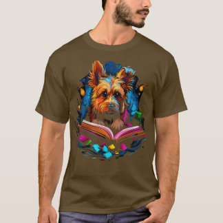 Australische Terrier leest boek T-shirt