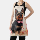Australische Terriër met Rozen - Valentijnsdag Schort (Insitu)