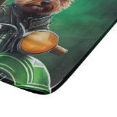 Australische Terrier motor St. Patrick's Day Snijplank (Hoek)