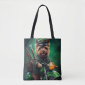 Australische Terrier motor St. Patrick's Day Tote Bag (Voorkant)