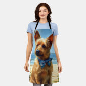 Australische Terriër op het strand cadeau voor hon Schort (Gedragen)