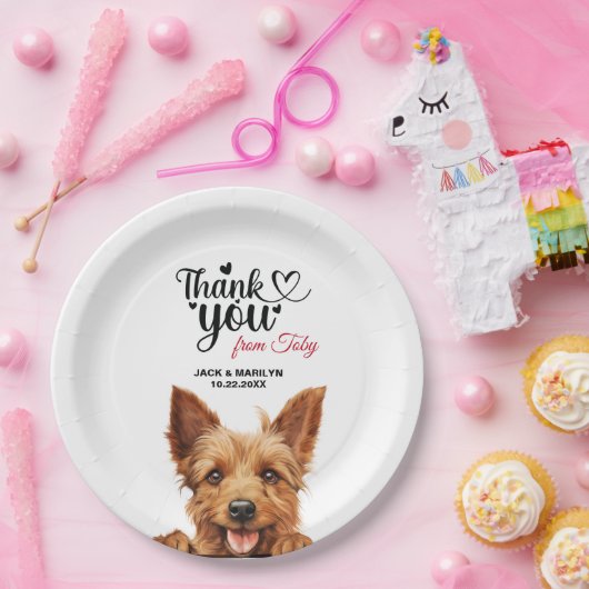 Australische Terrier Papieren Bordje (Feest)
