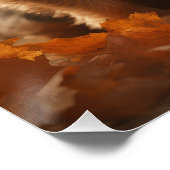 Australische Terrier Puppy Herfst Delight Pompoen Perfect Poster (Hoek)