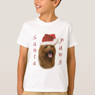 Australische Terrier Santa Paws T-shirt