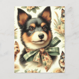 Australische Terrier schilderij illustratie Briefkaart
