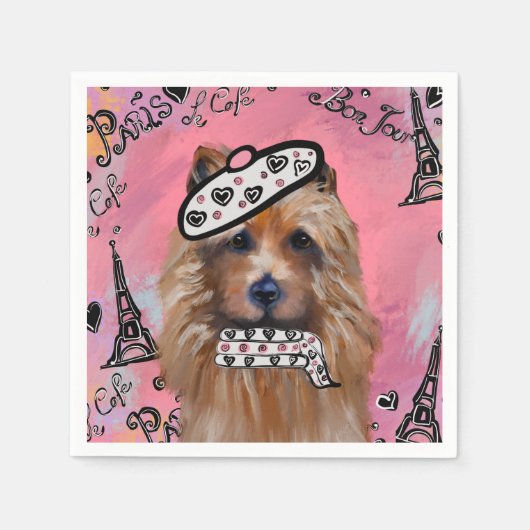 Australische Terrier Servet (Voorkant)