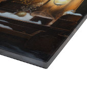 Australische Terriër Sneeuwslee Kerstdecoratie Snijplank (Hoek)