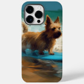 Australische Terrier Strand Surfen Schilderij Case-Mate iPhone Case (Achterkant)