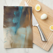 Australische Terrier Strand Surfen Schilderij Theedoek (Quarter Fold)