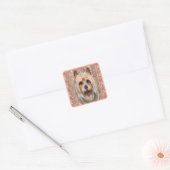 AUSTRALISCHE TERRIER T-shirt Vierkante Sticker (Envelop)
