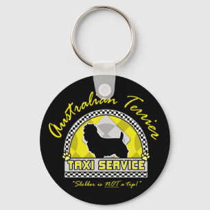 Australische Terrier Taxi Service Sleutelhanger