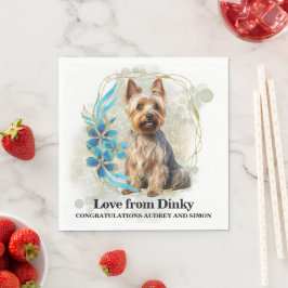 Australische Terrier Trouwservetten Met Honden Fot Servet