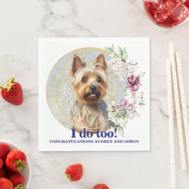 Australische Terrier Trouwservetten Met Honden Fot Servet