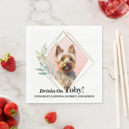 Australische Terrier Trouwservetten Met Honden Fot Servet