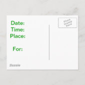 Australische Terrier Uitnodiging Briefkaart (Achterkant)