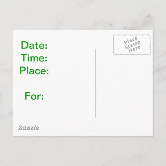 Australische Terrier Uitnodiging Briefkaart (Achterkant)