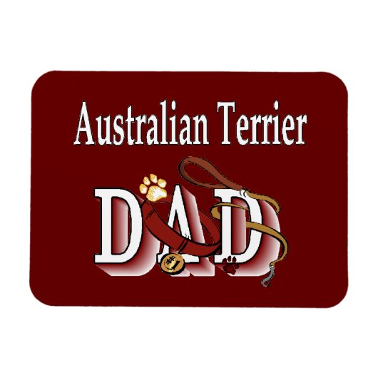 Australische Terrier vader Magneet (Horizontaal)