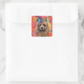 Australische Terrier Vierkante Sticker (Tas)