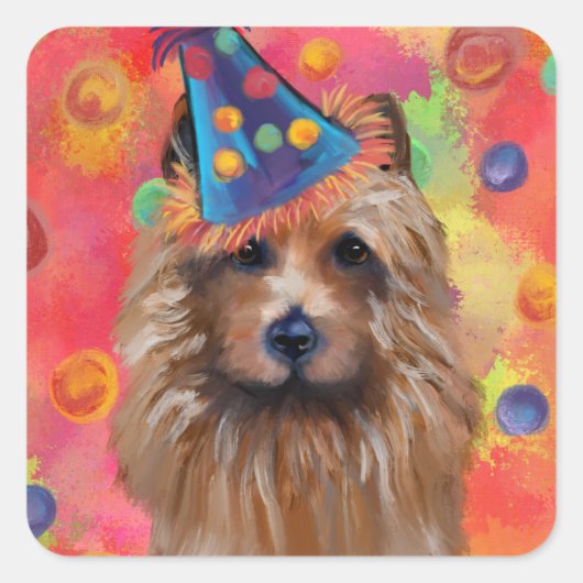 Australische Terrier Vierkante Sticker (Voorkant)