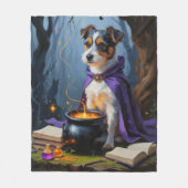 Australische Terrier Whimsical Halloween Schilderi Fleece Deken (Voorkant)