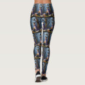 Australische Terrier Whimsical Halloween Schilderi Leggings (Achterkant)