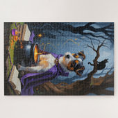Australische Terrier Whimsical Halloween Schilderi Legpuzzel (Horizontaal)