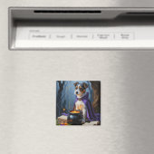 Australische Terrier Whimsical Halloween Schilderi Magneet (Insitu (Vaatwasser))