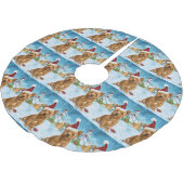 Australische Terriër Winter Wonderland Kerstmis Kerstboom Rok (Gekanteld)