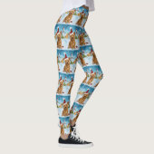 Australische Terriër Winter Wonderland Kerstmis Leggings (Rechts)