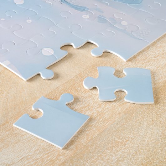 Australische Terriër Winter Wonderland Kerstmis Legpuzzel (Zijkant)