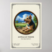 Australische Terriër Zoologie Serie Poster (Voorkant)
